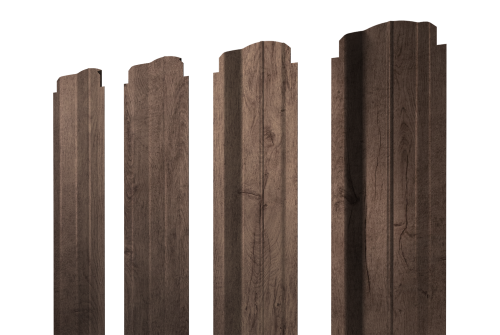 Штакетник П-образный B фигурный Grand Lineй 0,45 Print Premium Almond Wood Fresh