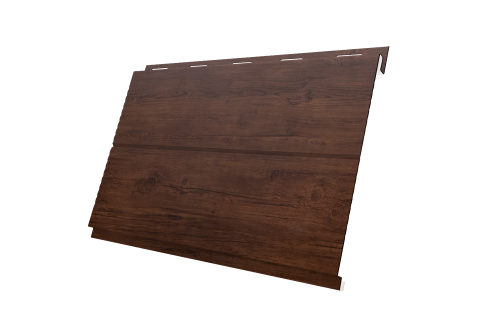 Софит металлический Вертикаль 0,2 line Grand Line 0,45 Print Premium с пленкой Cherry Wood Fresh TwinColor