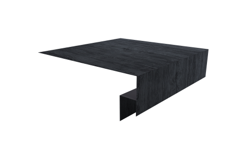 Планка околооконная сложная Экобрус Grand Line 250х50х25 0,45 Print Premium Grey Wood TwinColor (2м)