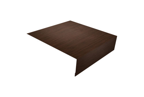 Планка околооконная простая 200х50 Grand Line 0,45 Print Elite Choco Wood TwinColor (3м)
