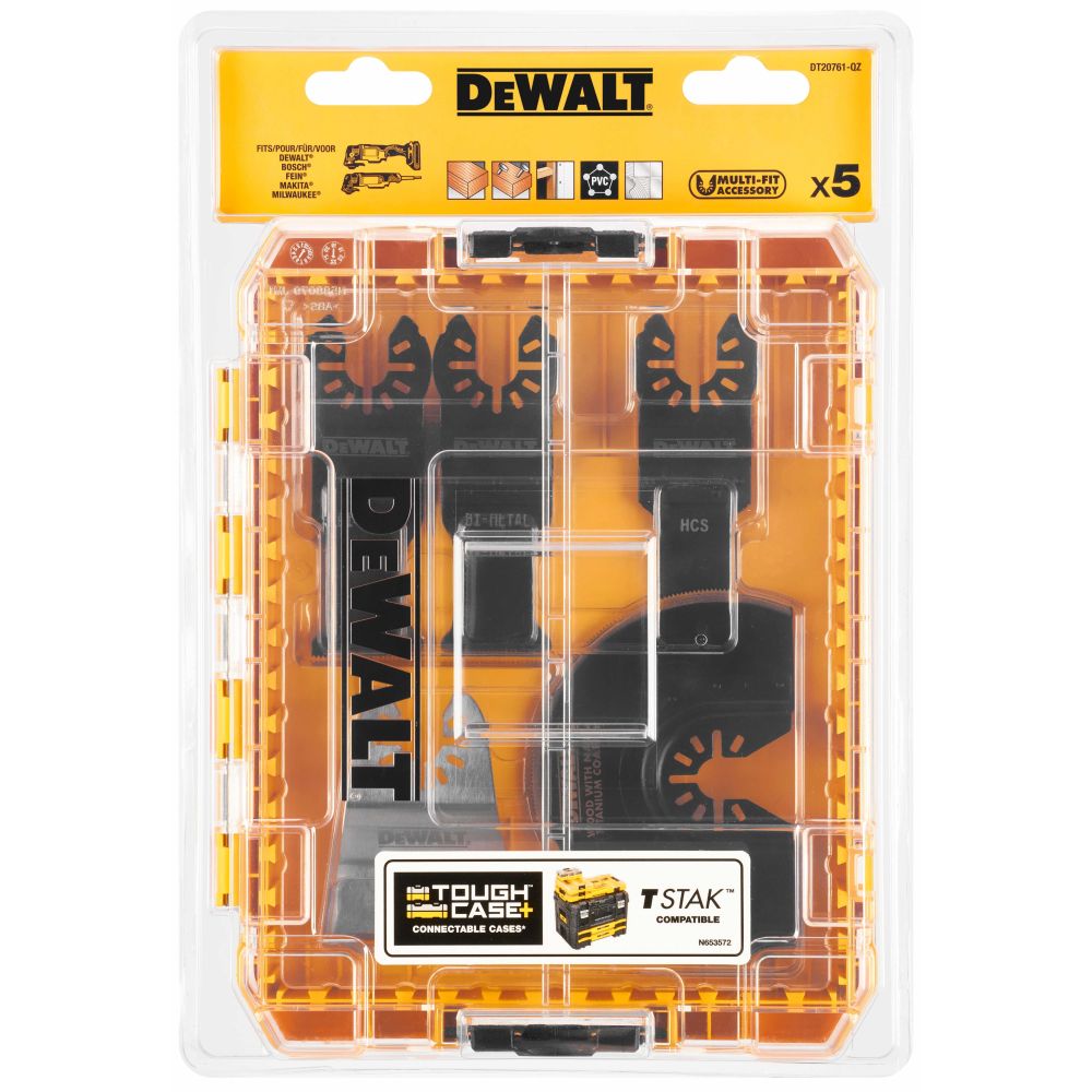 Набор насадок для мультитула DeWALT DT20761-QZ (5 шт)