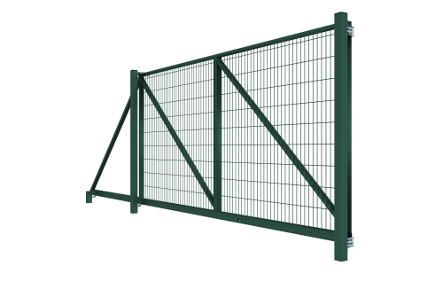 Ворота откатные Medium 2,03х4,0 RAL 6005 вправо
