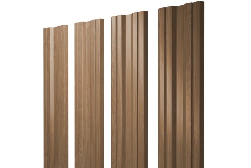 Штакетник Twin с прямым резом Grand Line 0,45 Print Elite Honey Wood Twin с прямым резом Grand LineColor