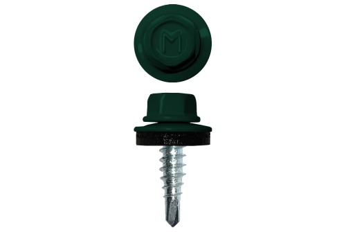 Саморез по металлу Daxmer 4,8х19 RAL 6005 (250) сверло №2