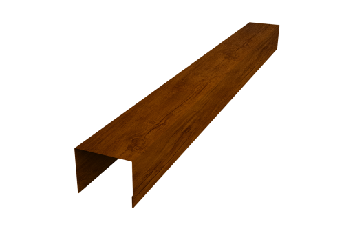 Крышка для забора жалюзи Palermo Grand Line 0,45 Print-double Premium Golden Wood Intense F (2м)