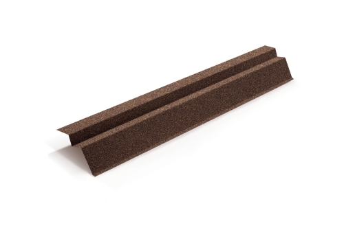 Планка карнизная для композитной черепицы Metrotile кофе (1,355м)
