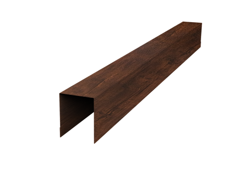 Планка опорная составная внутренняя для забора жалюзи Palermo Grand Line 0,45 Print-Double Premium Cherry Wood Dark F (3м)