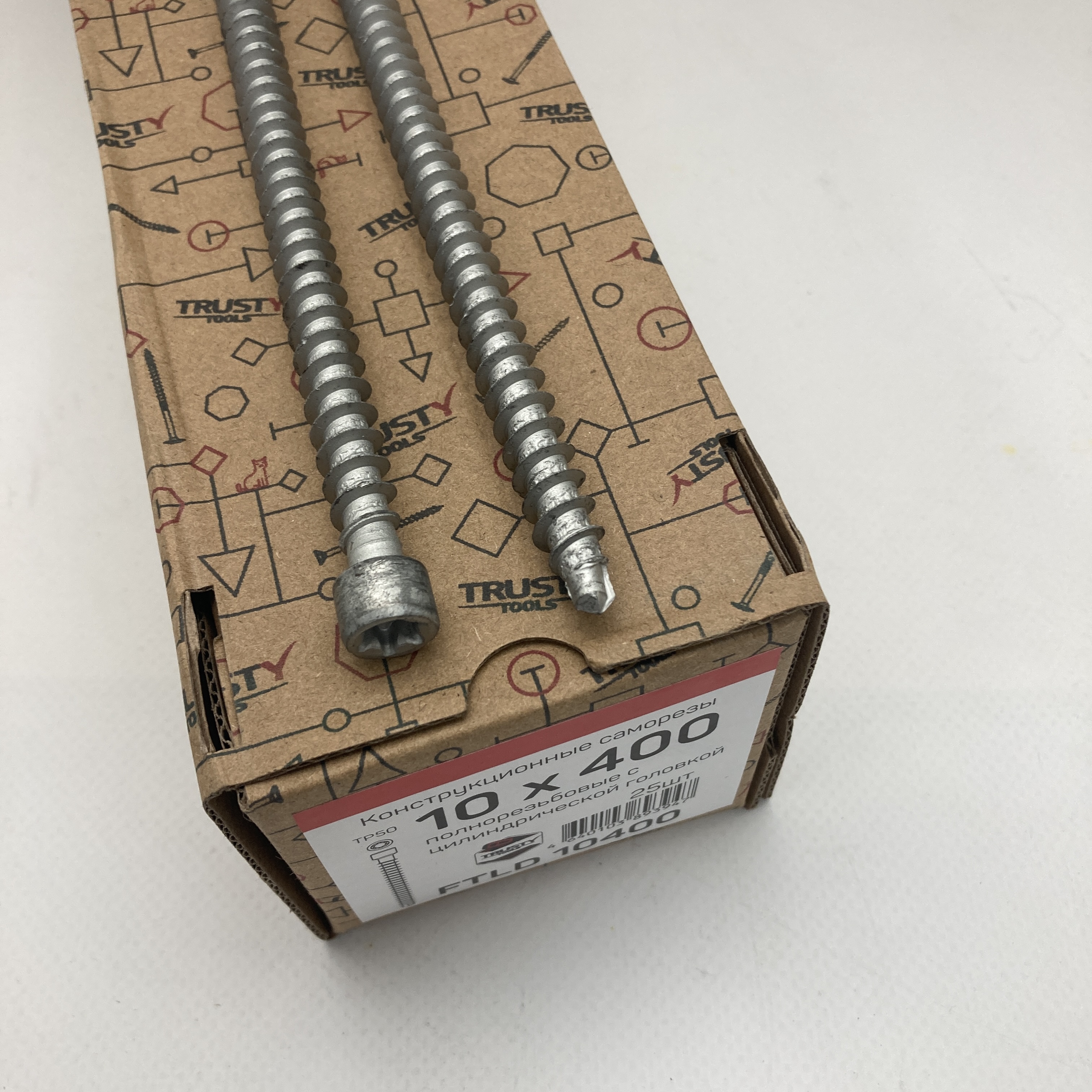 Конструкционные саморезы FTLD 10х400 полнорезьбовые (25 шт)