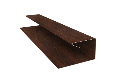 Планка П-образная завершающая сложная (КД) 0,45 Print-Double Premium Cherry Wood Dark F (3м)