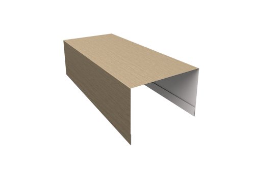 Крышка для забора из сайдинга ЭкоБрус Grand Line 0,45 Print Elite Milky Wood TwinColor (3м)
