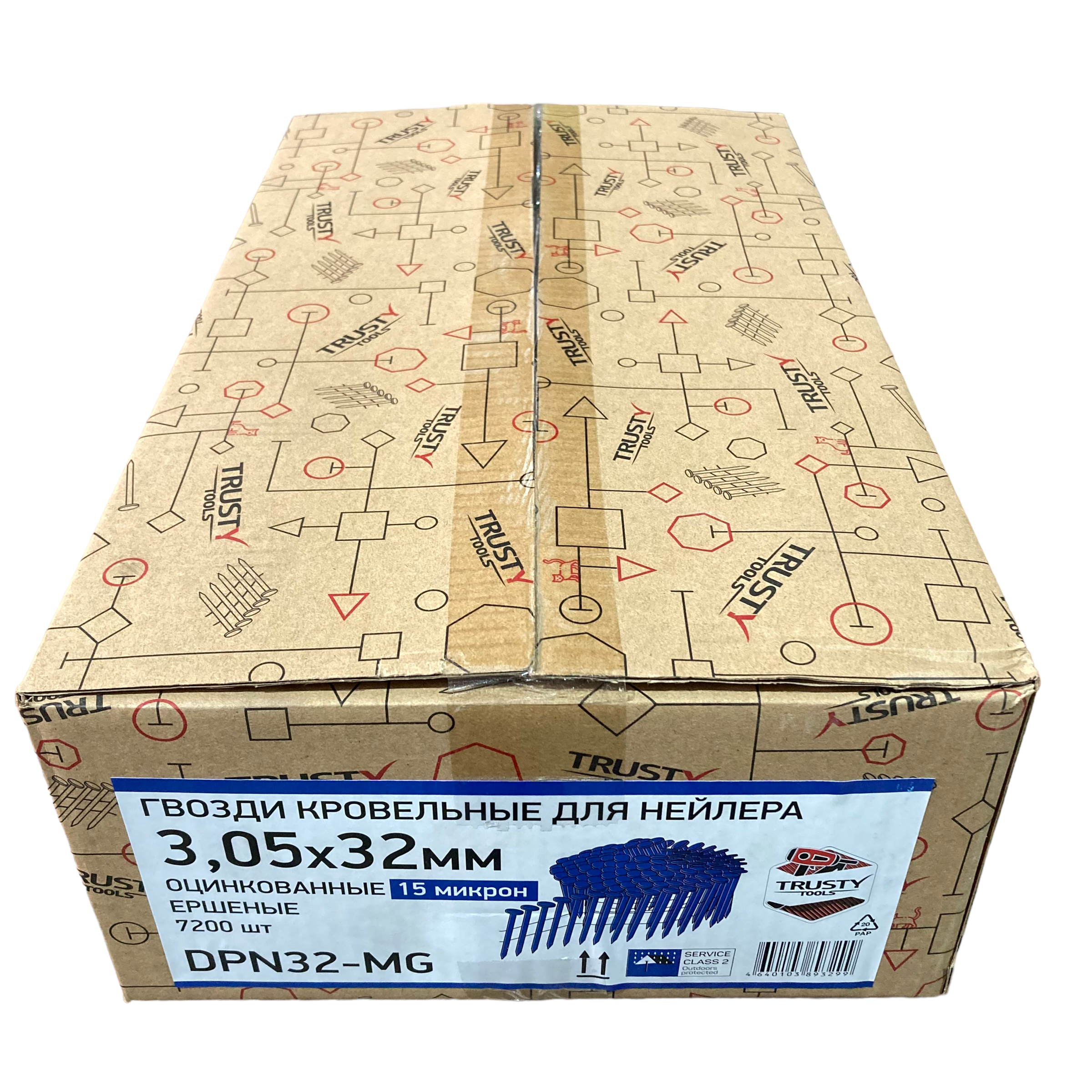Гвоздь кровельный 32 мм Trusty (15 микрон) (7200 шт)