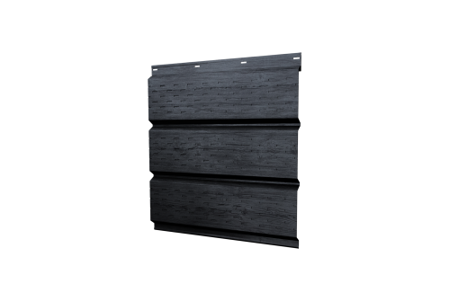 Софит металлический Классик Grand Line полная перфорация 0,45 Print Premium с пленкой Grey Wood TwinColor