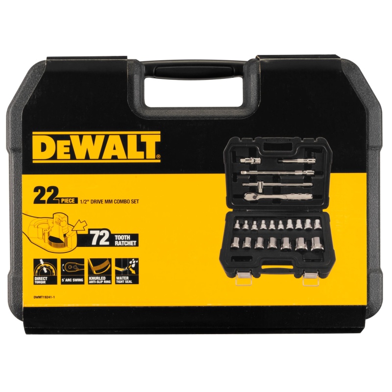 Набор ударных торцевых головок DeWALT DWMT19241-1 (22 шт)