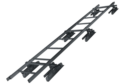 Лестница кровельная для фальца RAL 7016 (3м)