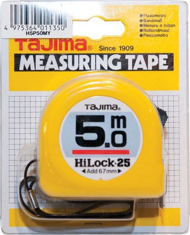 Рулетка TAJIMA HI LOCK 5 м x 19 мм