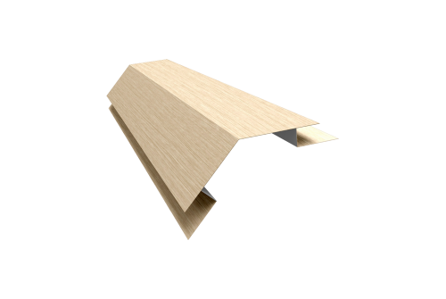 Планка угла внешнего сложного 135 градусов Экобрус Grand Line 0,45 Print Elite Milky Wood TwinColor (2м)