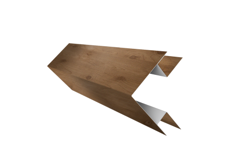 Планка угла внешнего сложного Блок-Хаус new Grand Line 0,45 Print Premium Pine Wood Fresh (2м)