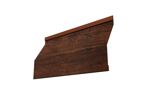 Ламель забора жалюзи Milan Slim Grand Line 0,45 Print Premium Cherry Wood Dark FTC