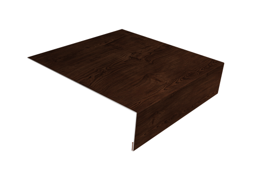 Планка лобовая/околооконная простая 190х50 Grand Line 0,45 Print Elite Cherry Wood TwinColor (3м)