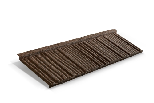 Лист композитной черепицы Metrotile WoodShake кофе