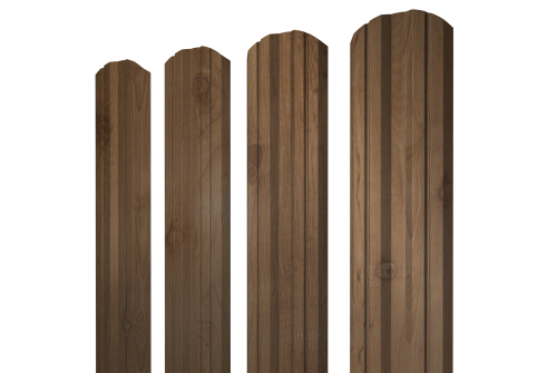 Штакетник Twin фигурный Grand Line 0,45 Print Premium Pine Wood Fresh