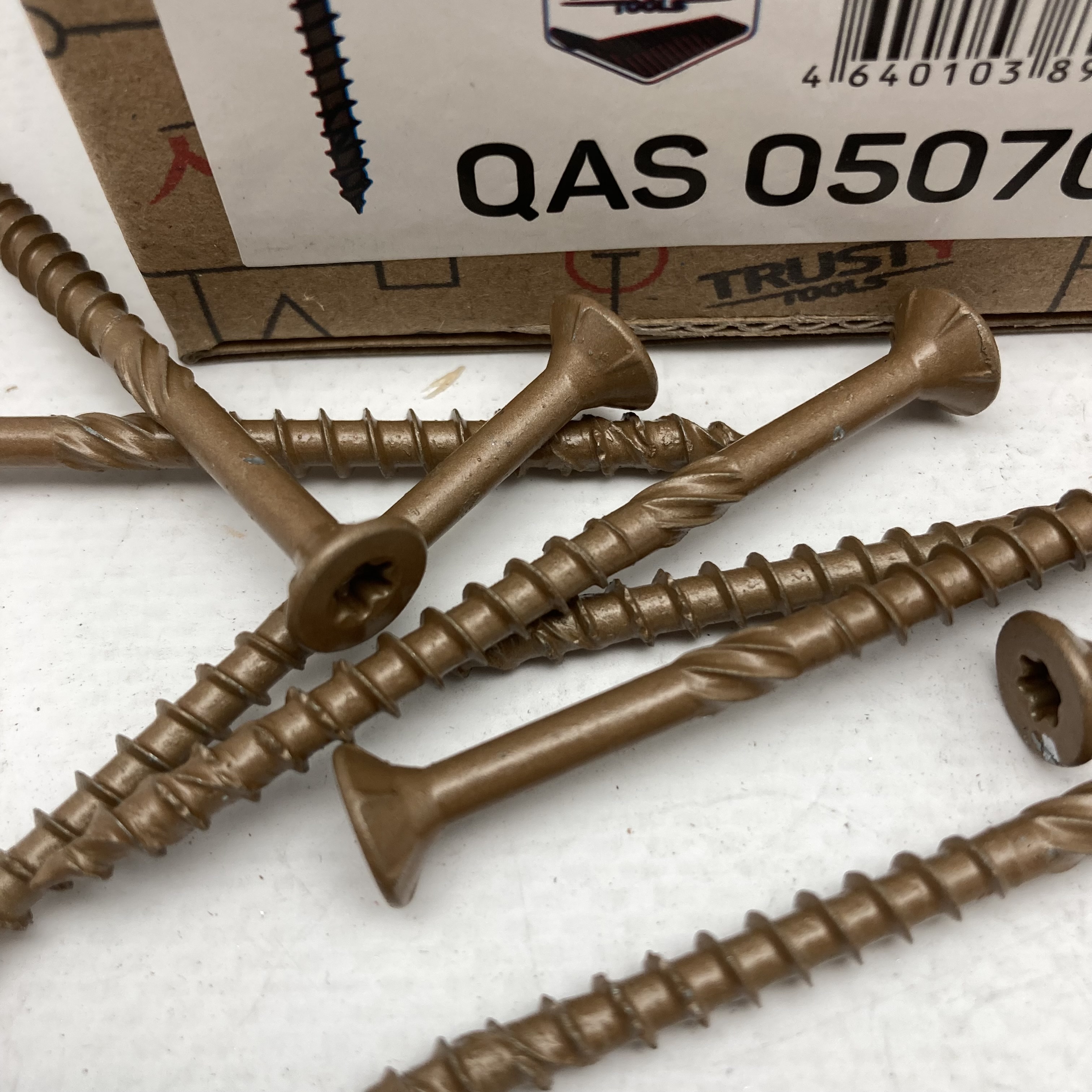 Фасадные саморезы QAS 5х70 коричневые (100 шт)