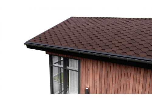 Черепица гибкая ТЕХНОНИКОЛЬ Roofmast Соната коричневый базальт