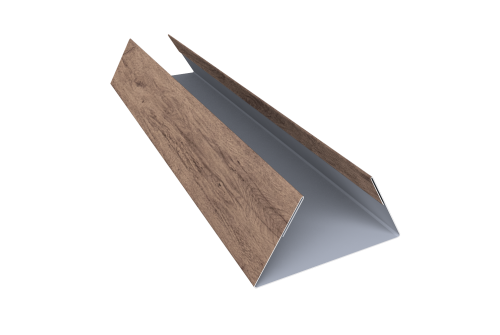 Планка стыковочная составная нижняя 0,45 Print Premium Almond Wood Fresh (2м)