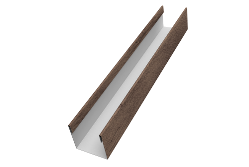 Стойка для забора жалюзи Milan Slim Grand Line 0,45 Print Premium Almond Wood Fresh (2м)