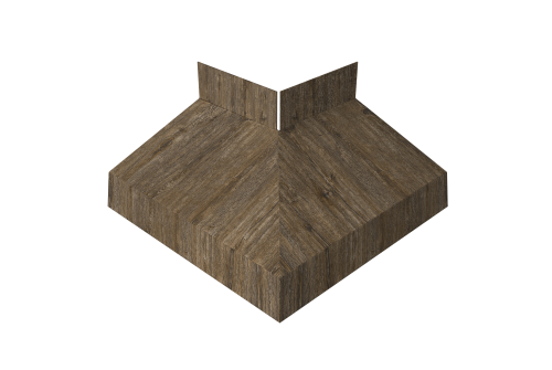 Угол отлива внешний 70 Grand Line 0,45 Print Elite с пленкой Nordic Wood TwinColor