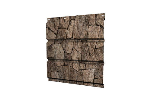 Софит металлический Классик Grand Line центральная перфорация 0,45 Print Elite с пленкой King Stone TwinColor