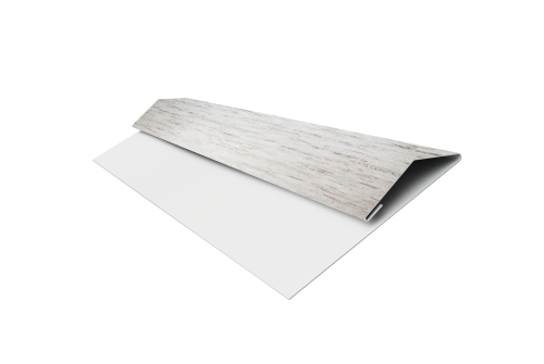 Планка стартово-финишная Экобрус Grand Line 0,45 Print Elite Snow Wood TwinColor (2м)