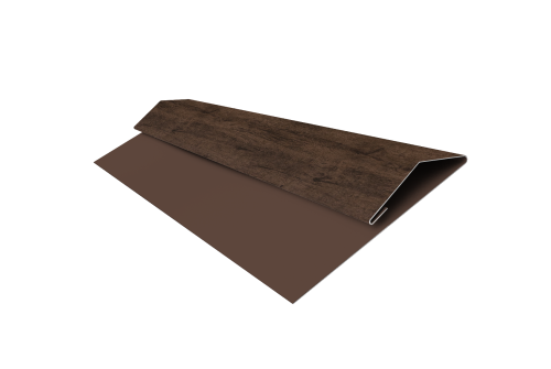 Планка стартово-финишная Экобрус Grand Line 0,45 Print Elite Antique Wood TwinColor (2м)