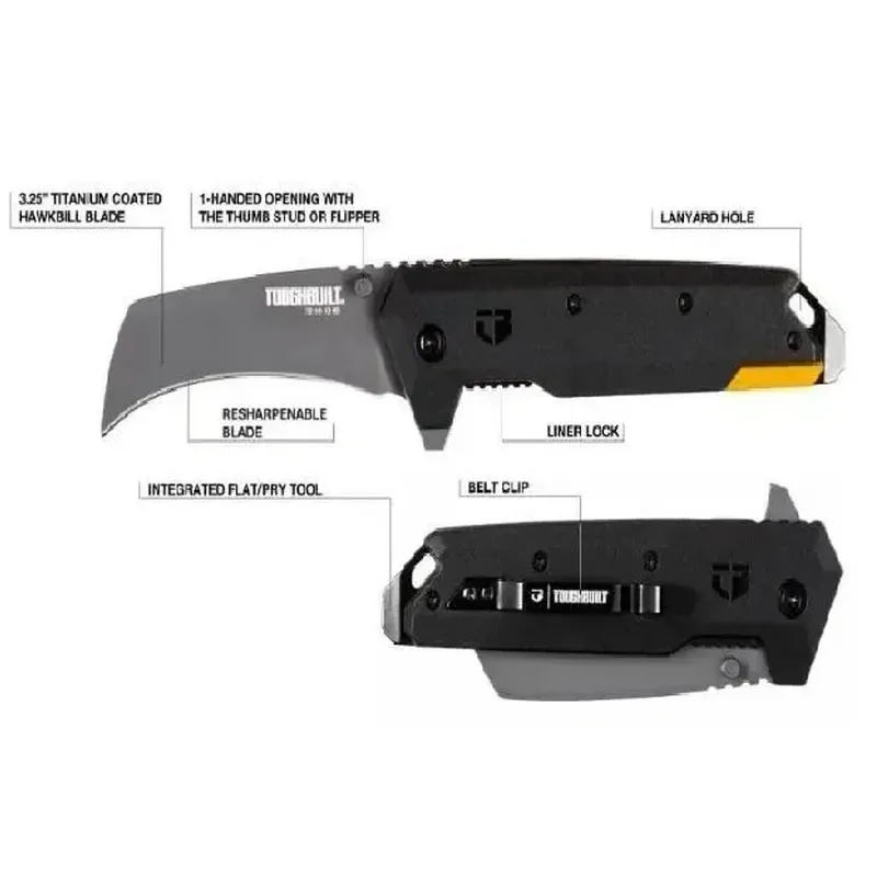 Нож складной Toughbuilt TB-H4-30-HB 209 мм