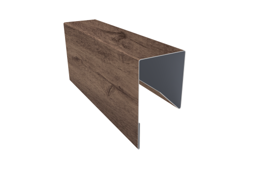 Планка П-образная заборная 17 Grand Line 0,45 Print Premium Almond Wood Fresh (3м)