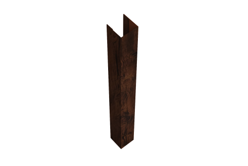 Стойка для забора жалюзи Texas Grand Line для монтажа с крепежным вкладышем 0,45 Print Elite Cherry Wood TwinColor (1,8м)