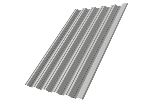 Профнастил НС35R Grand Line 0,45 Drap TX RAL 7047 телегрей 4