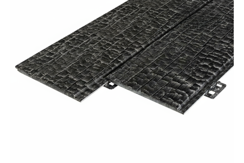 Фиброцементный сайдинг 190х10мм FCSPRO Decor Click угольное (3м)