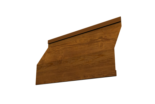 Ламель забора жалюзи Milan Slim Grand Line 0,45 Print Elite Golden Wood TwinColor