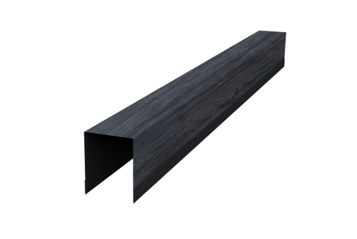 Планка опорная составная внутренняя для забора жалюзи Palermo Grand Line 0,45 Print Premium Grey Wood TwinColor (3м)