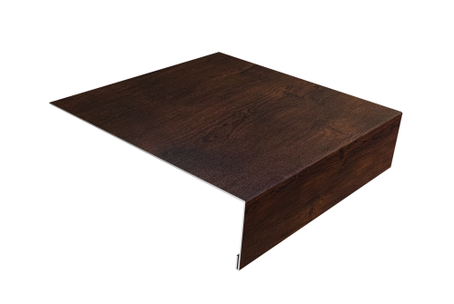 Планка лобовая/околооконная простая 190х50 Grand Line 0,45 Print-Double Premium Cherry Wood Dark F (3м)