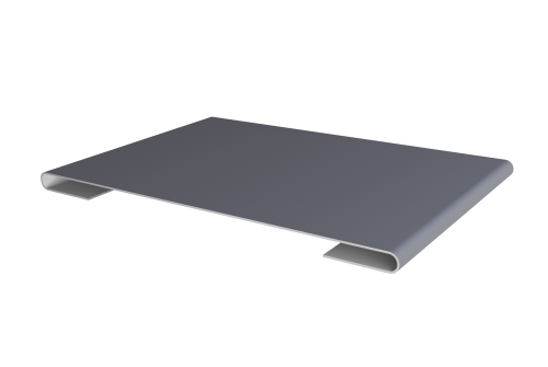Планка стыковочная Grand Line 0,5 Satin с пленкой RAL 7004 сигнальный серый (3м)