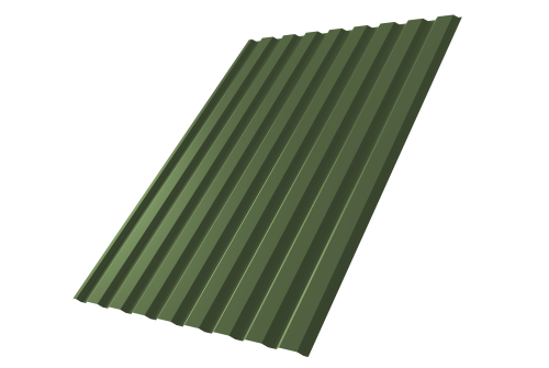 Профнастил С20A Grand Line 0,5 Satin Matt TX RAL 6020 хромовая зелень