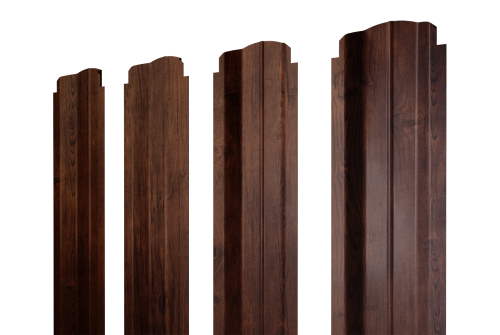 Штакетник П-образный B фигурный Grand Lineй 0,45 Print Premium Cherry Wood Fresh TwinColor