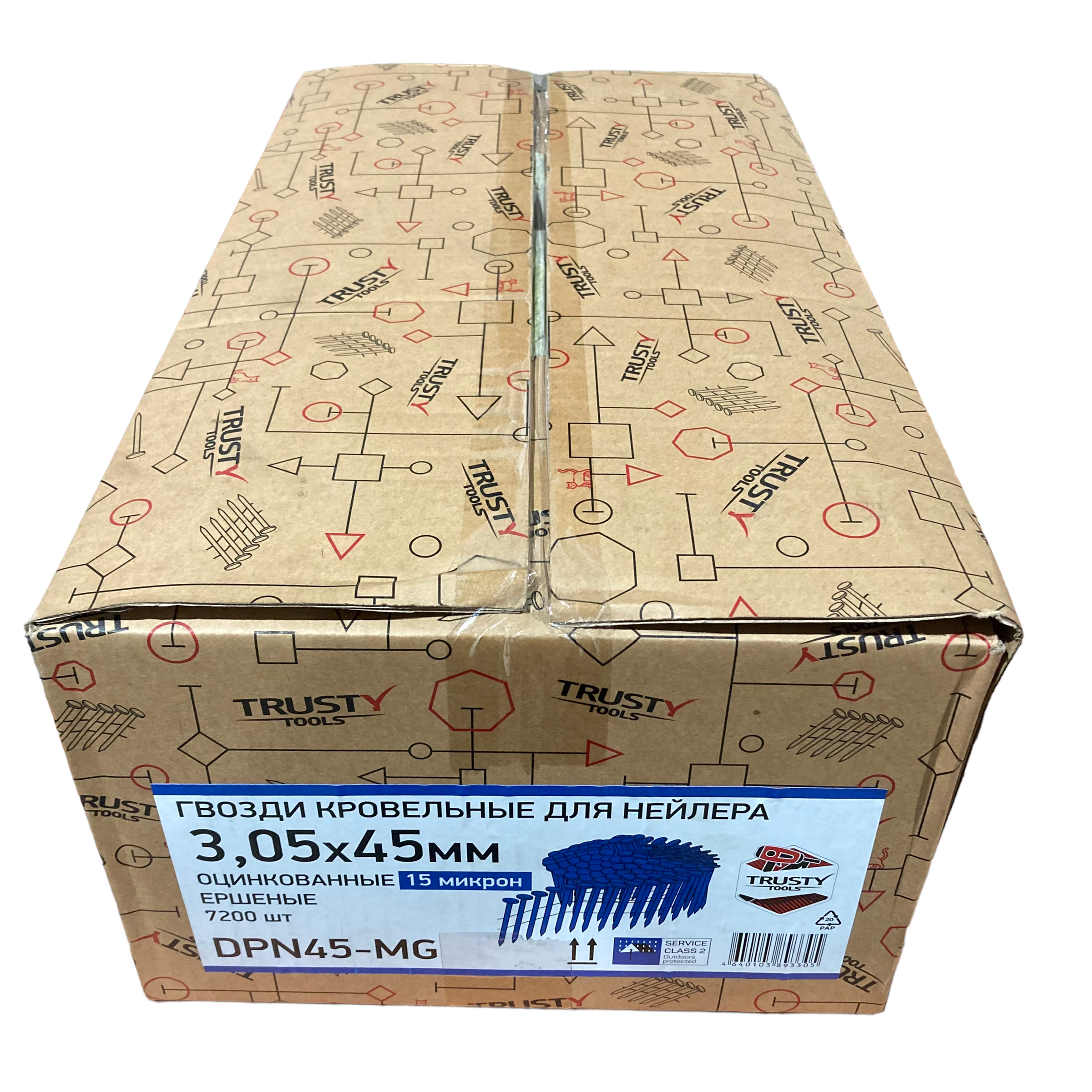 Гвоздь кровельный 45 мм Trusty (15 микрон) (7200 шт)