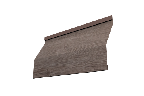 Ламель забора жалюзи Milan Slim Grand Line 0,45 Print Elite White Wood TwinColor