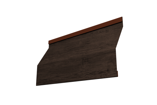 Ламель забора жалюзи Milan Slim Grand Line 0,45 Print Premium Antique Wood TwinColor