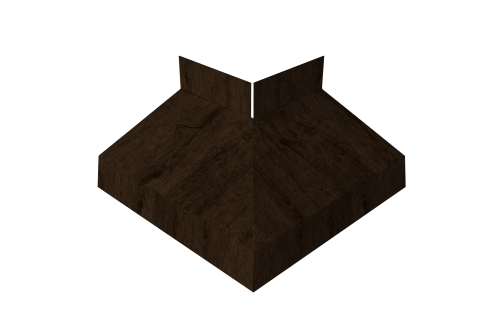 Угол отлива внешний 50 Grand Line 0,45 Print Elite с пленкой Antique Wood TwinColor