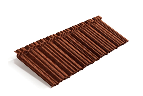 Лист композитной черепицы Metrotile MetroShake 2 терракотовый
