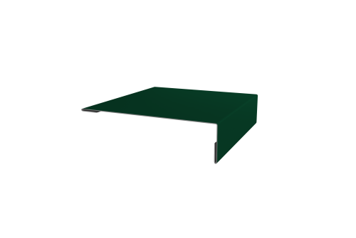 Планка мансардная Grand Line 0,5 Satin с пленкой RAL 6005 зеленый мох (2м)